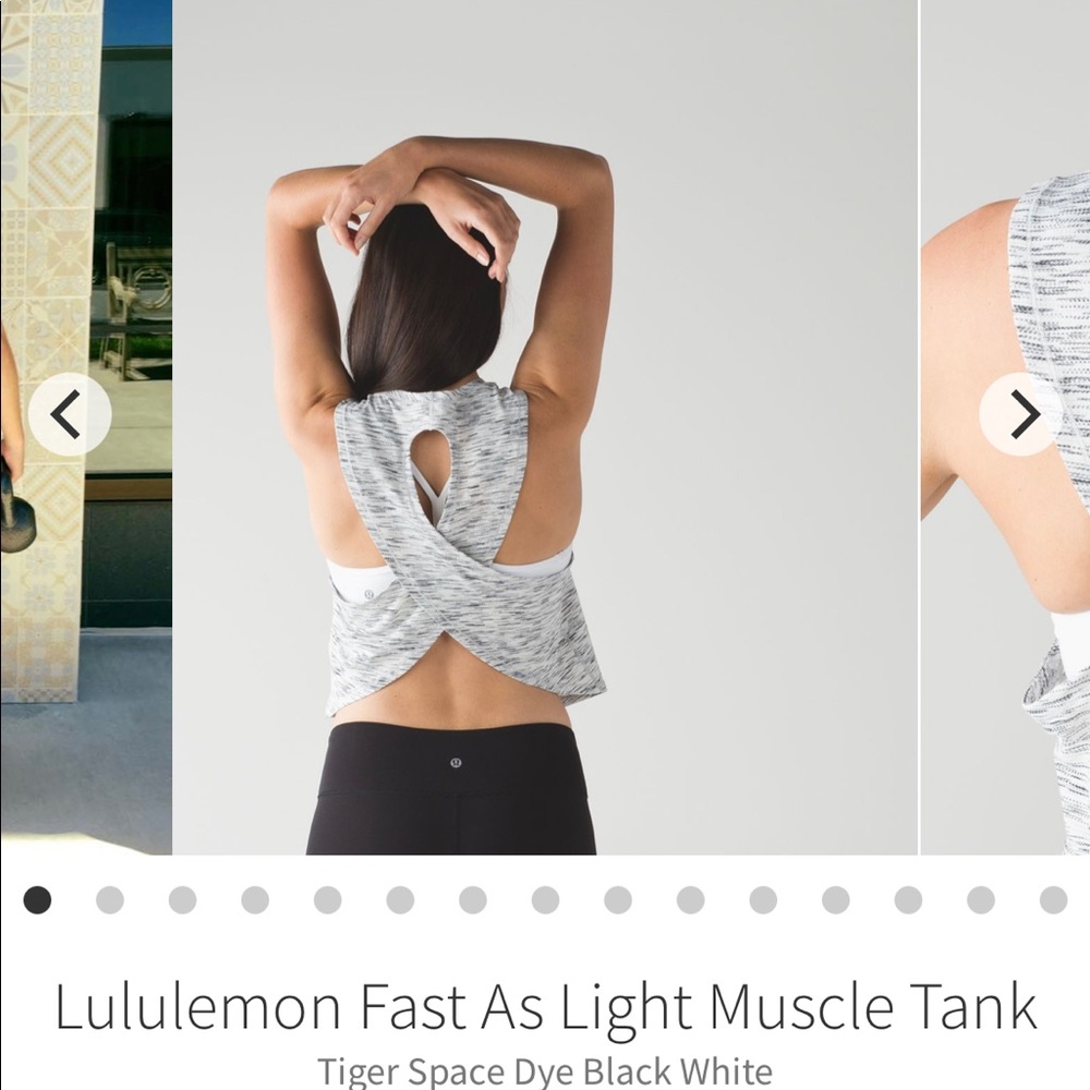Lululemon Fast as Light Muscle Tank Sz 2